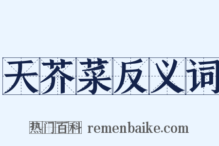 天芥菜反义词是什么意思的图片